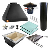Kit Churrasqueira Gourmet Makeer Grelha Argentina 1623 Gp