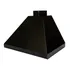 Kit Churrasqueira P Coifa 80x60cm 3 Tubos   Grill Preta