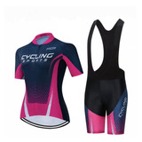 Kit Ciclista Bike Camisa Bermuda Gel Conjunto Ciclismo Mtb 