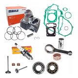 Kit Cilindro Biela Junta Rolamento M Leve Titan 150 Fan Bros