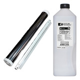 Kit Cilindro Lamina Limpeza Refil Toner Kilo Para Uso Em Fs1300 Fs1135 Fs1028 M2535dn M2035dn M2035 Km2820 Km2810