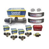 Kit Cilindro Mestre Burrinho Lona Interruptor Fusca 4 Furos