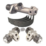 Kit Cilindro Mestre Freio 2 Burrinho Roda Lona Fusca 67 À 76