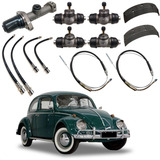 Kit Cilindro Mestre Roda Flexível Lona Cabo Vw Fusca 5 Furos