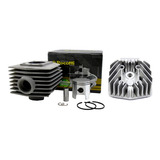 Kit Cilindro Mobilete Bikelete Caloi 75cc 2t Cabeçote Esp 