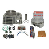 Kit Cilindro Pistão Aneis Comando Cabo Vela Cg 150 P 230cc