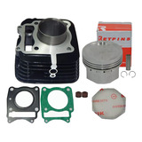 Kit Cilindro Pistão Anéis Dafra Apache 150cc Std