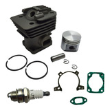 Kit Cilindro Pistão Anéis Juntas Rocadeira Stihl Fs 160