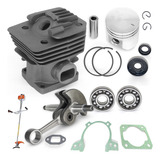 Kit Cilindro Pistão Virabrequim Para Motor Rocadeira Fs220