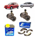 Kit Cilindro Roda Sapata Fluido Freio Dot 4 Corsa Sedan