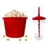 Kit Cinema 10 Balde 1,5l Pipoca + 10 Copo Twister 500ml