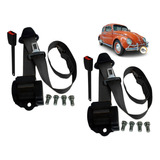 Kit Cinto De Segurança 3 Pontos Dianteiro Retrátil Vw Fusca