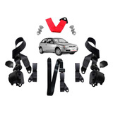 Kit Cinto De Segurança Traseiro Vw Gol G2 Retrátil 3 Bancos