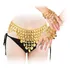 Kit Cinto Dourado + Pulseiras Para Dança Do Ventre