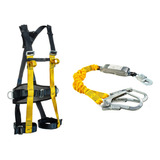 Kit Cinto Segurança 3 Pontos Talabarte Y Elástico Athenas