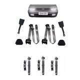 Kit Cinto Segurança Gol G2 Dianteiro 2 Portas Cinza Completo