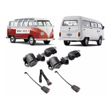 Kit Cinto Segurança Retrátil Kombi Dianteiro 5 Peças 