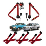 Kit Cinto Seguranca Vermelho