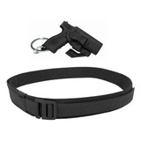 Kit Cinto Tático Casual Gmd Chaveiro Velado Bélica Preto