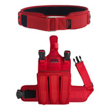 Kit Cinto Tático Protetor De Lombar Bornal Com Porta Faca