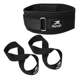 Kit Cinturão De Musculação E Strap