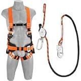 Kit Cinturão De Segurança Tipo Paraquedista Com 4 Pontos De Ancoragem Frontal Dorsal Lateral E Proteção Lombar Ajustes Através De Fivelas Com Talabarte De Posicionamento Confeccionado Em Corda