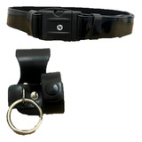 Kit Cinturão Tático Porta Tonfa Ambidestro Couro Vigilante