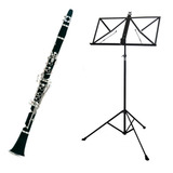Kit Clarinete Cl 200 New York Estante De Partitura S2