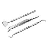 Kit Clinico Odontológico Com 3 Pecas Social Instrumentos 