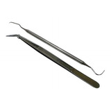 Kit Clínico Sonda Exploradora N5 E Pinça Clinica Ice
