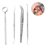 Kit Clínico Sonda Exploradora Pinça Espátula Resina 1