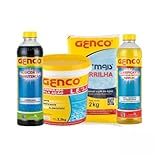 KIT CLORO 2-5KG 3 EM 1 - ALGICIDA MANUTENÇÃO 1LT - CLARIFICANTE 1LT - BARRILHA PH- 2KG GENCO