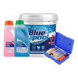 Kit Cloro Granulado 3x1 Piscina Teste Limpa Bordas Algicida