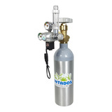 Kit Co2 C Cilindro De Alumínio 600g Completo P Aquário