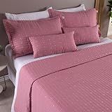 Kit Cobre Leito Casal King 07 Peças Bordado Urbany Hipercal 400 Fios