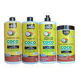 Kit Coco Super Hidratação Litrão Completo 4 X 1 Litro