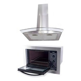 Kit Coifa 60 Cm Forno Embutir 45 Lady Cor Preto inox 220v