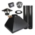 Kit Coifa De 100cm   Chaminé 2m   Iluminação   Exaustor