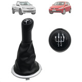 Kit Coifa Manopla Fox 2003 A 2009 Preta C aro Prata