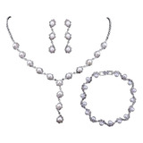 Kit Colar Brincos Pulseira