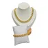 Kit Colar E Pulseira Elos Grossos Grumet Banhado A Ouro 18k 