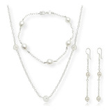 Kit Colar Pulseira Brinco