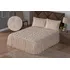 Kit Colcha Cobre Leito Requinte Casal Cama Box Rapido Cor Avela