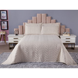 Kit Colcha Cobre Leito Super King 3 10m X 2 70m Com Forro