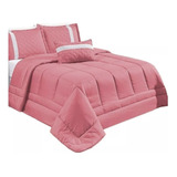 Kit Colcha Edredrom Oliveira Casal Queen Cobre Leito 6 Peç