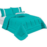 Kit Colcha Edredrom Oliveira Casal Queen Cobre Leito 6 Peç