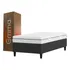 Kit Colchão   Cama Box Emma Duo Solteiro  88x188cm  Cor Cinza claro