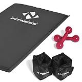 Kit Colchonete Halteres 2kg Caneleiras 3 Kg Academia Fitness Musculação