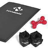 Kit Colchonete Halteres 3kg Caneleiras 2 Kg Academia Fitness Musculação