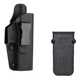 Kit Coldre Destro Interno G17 Porta Carregador Glock